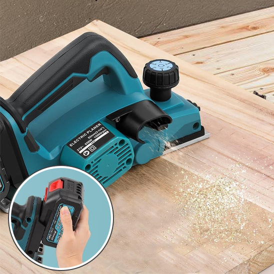 1 sortie miettes de bois 2 placement batterie