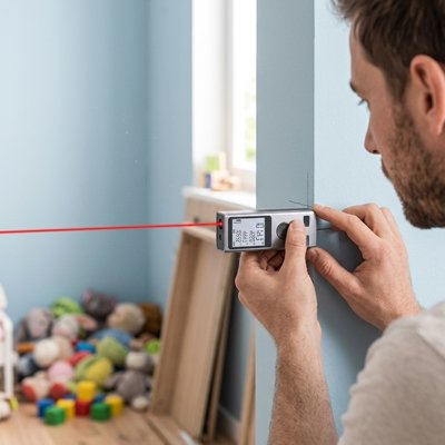 Homme mesure cadre porte avec Télémètre laser Rechargeable