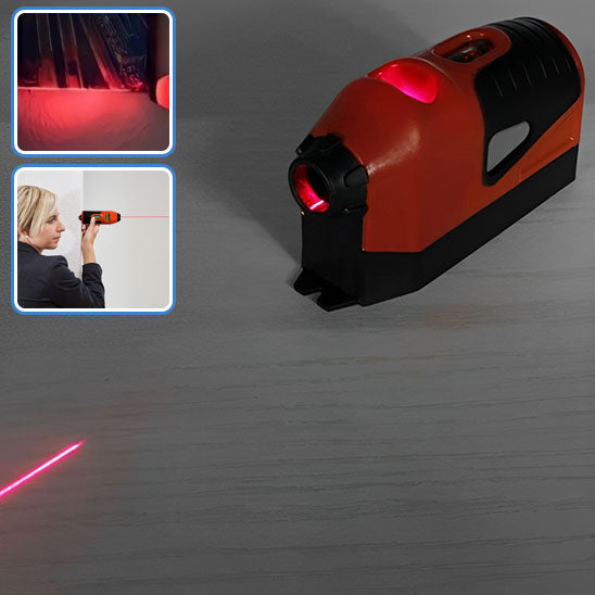 photos niveau laser main utilisant fonction led rouge dame lutilisant