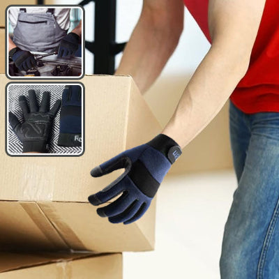 3 images montrant differentes applications du gant de travail protection 4A