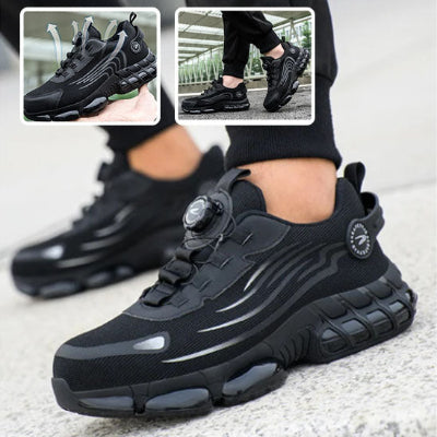 Chaussures embout en acier 4P presentation et respirabilite en haut petite photo