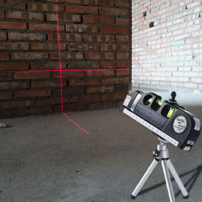 Niveau laser multifonctions sur trepieds projetant donnees sur mur