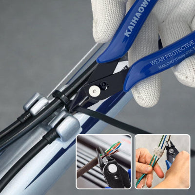 Pince A Couper servit par un mecanicien sur connexion vehicule