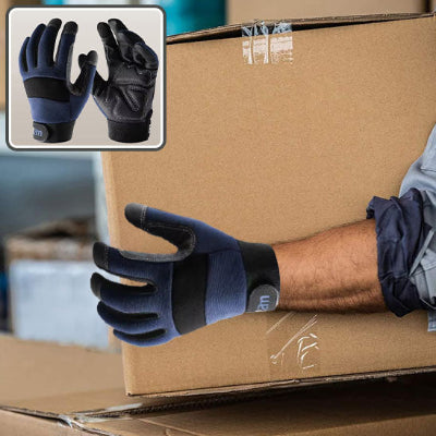 apparence gants de travail protection 4A photo haut droite et son utilisation en grand