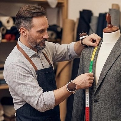 Couturier mesure veste avec Mètre à ruban De Tailleur