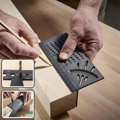 equerre 3D amateur travaillant table salle a manger