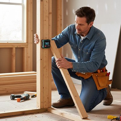 Homme mesure avec Inclinomètre Double Fonction 