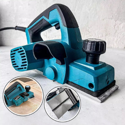 image du rabot electrique avec ses differents outils