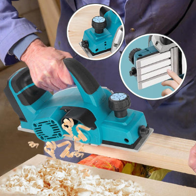image montrant rabot electrique utilisant ses composants et reglages