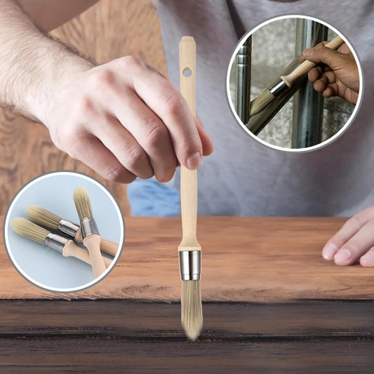 le pinceau rechampir en action sur bois et alu