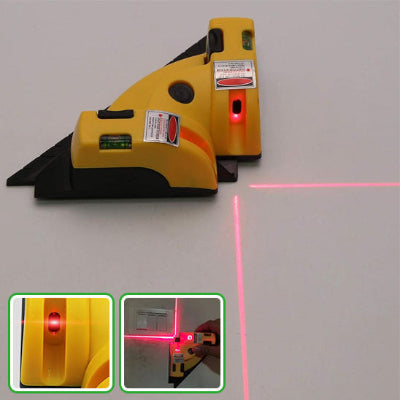 niveau laser revolution AK 1 sur mur horizontal 2 sur interrupteur 3 le laser