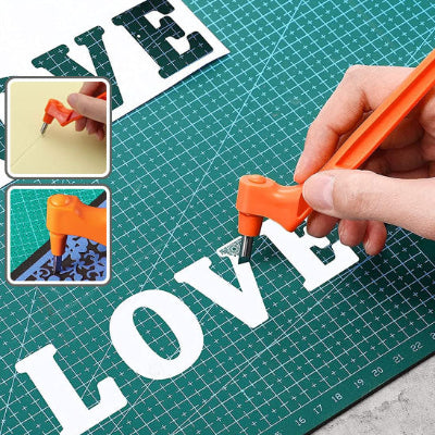 paul inscrivant love et dessinant floraison sur vitre couteau coupe artisanal
