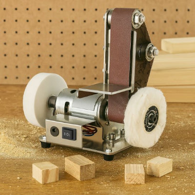 ponceuse electrique  finition A taillant petits morceaux bois