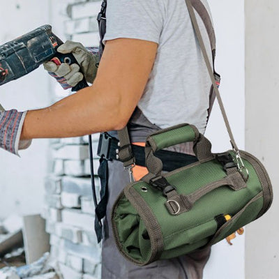 Sac a outils bandoulier vert fonce toujours Mike
