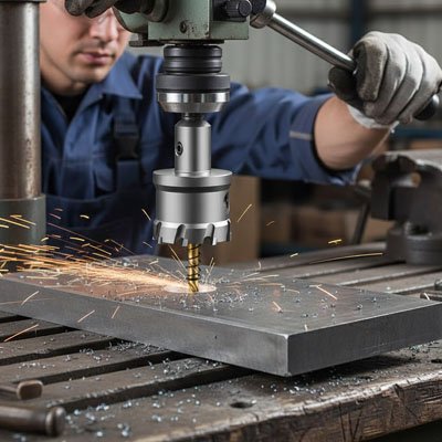 Scie cloche acier Max de jules en travail precision