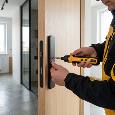 Serrer vice de porte avec Tournevis electrique Dynamométrique